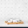 White Gray Dot Marble Mosaic Backsplash Tile BA6304