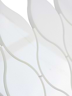 White Marble Oval Backsplash Mosaic Tile BA7003 5