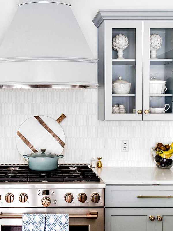 White Marble Small Picket Backsplash Mosaic Tile BA6302 2