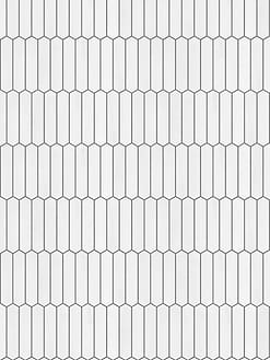 White Marble Small Picket Design Backsplash Mosaic Tile BA6302 4