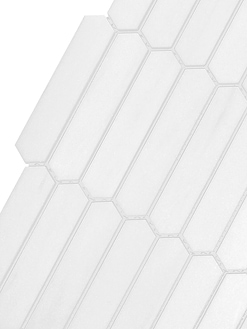 White Marble Small Picket Design Backsplash Mosaic Tile BA6302 6
