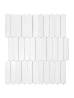 White Marble Small Picket Design Backsplash Mosaic Tile BA6302 7