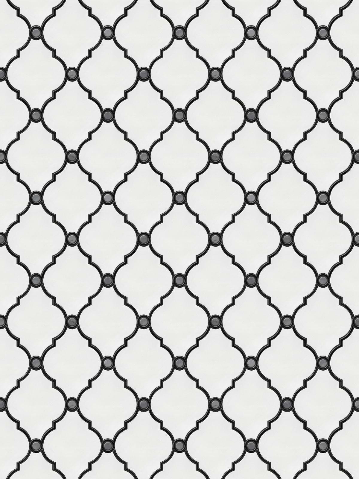 White black water jet luxury mosaic backsplash tile BA7004 2
