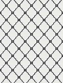 White black water jet luxury mosaic backsplash tile BA7004 2