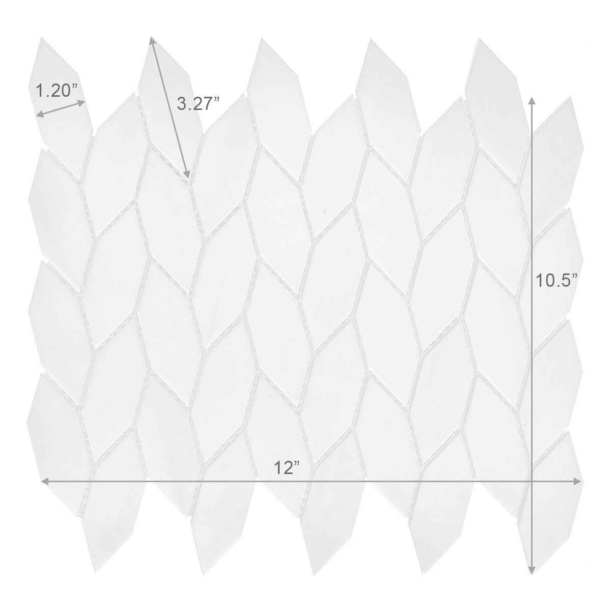 Modern White Marble Backsplash Mosaic Tile BA6303 7