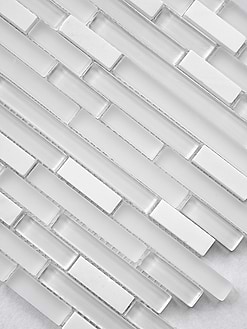 Modern White Marble Glass Kitchen Backsplash BA1012 2