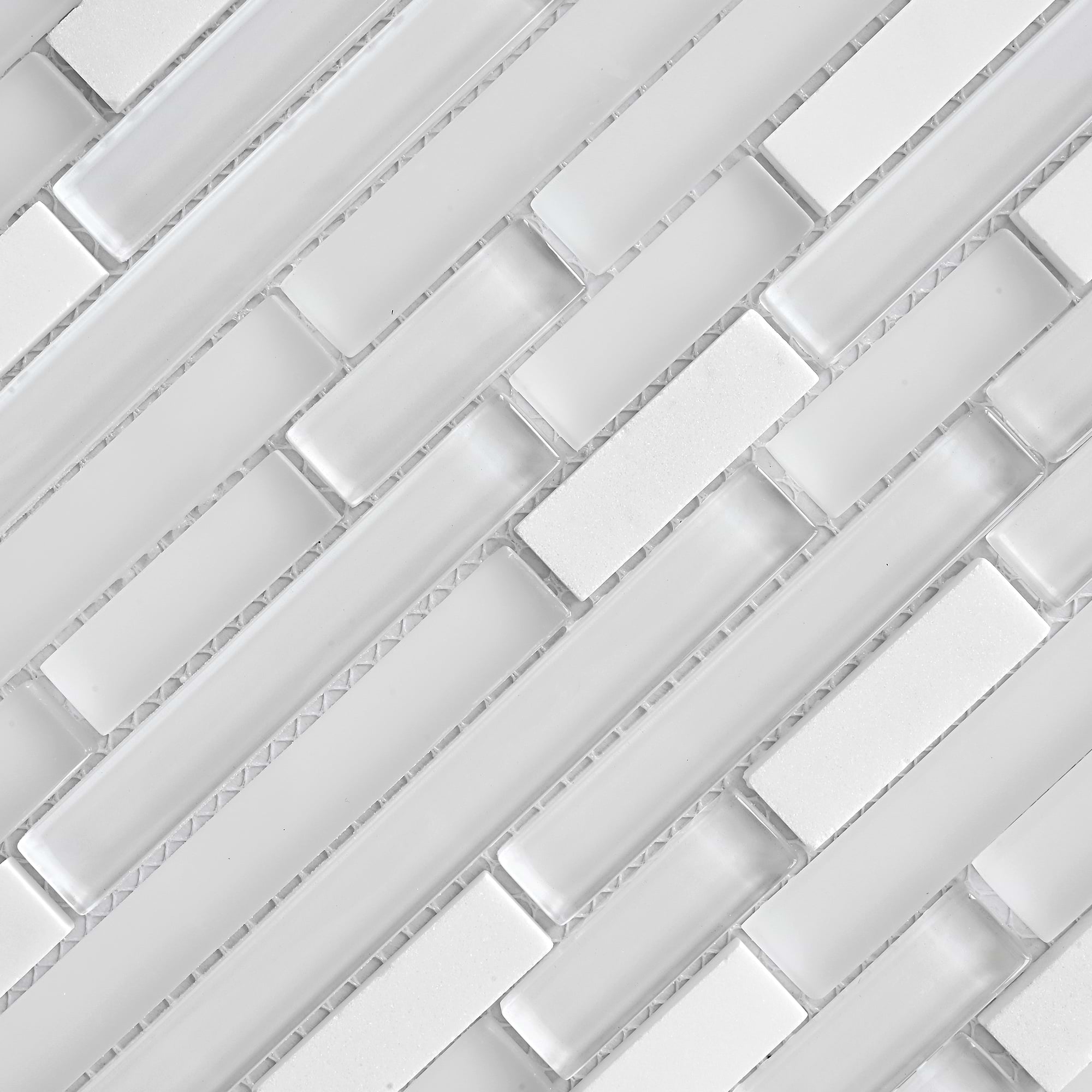 Modern White Marble Glass Kitchen Backsplash BA1012 5