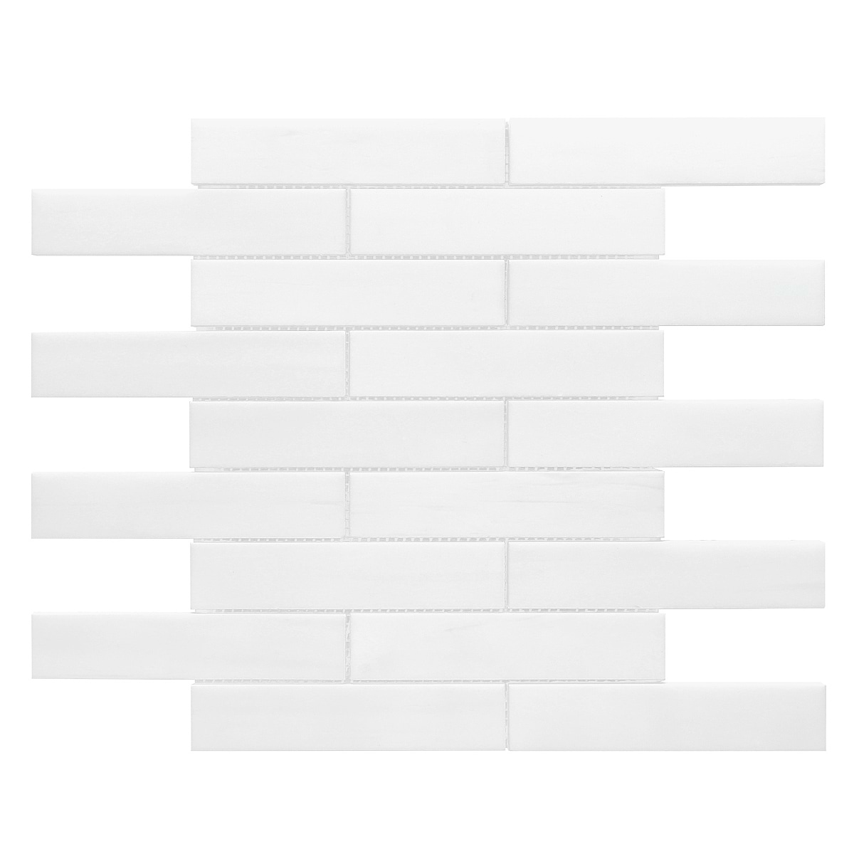 Modern White Subway Marble Backsplash Mosaic Tile BA6306 11