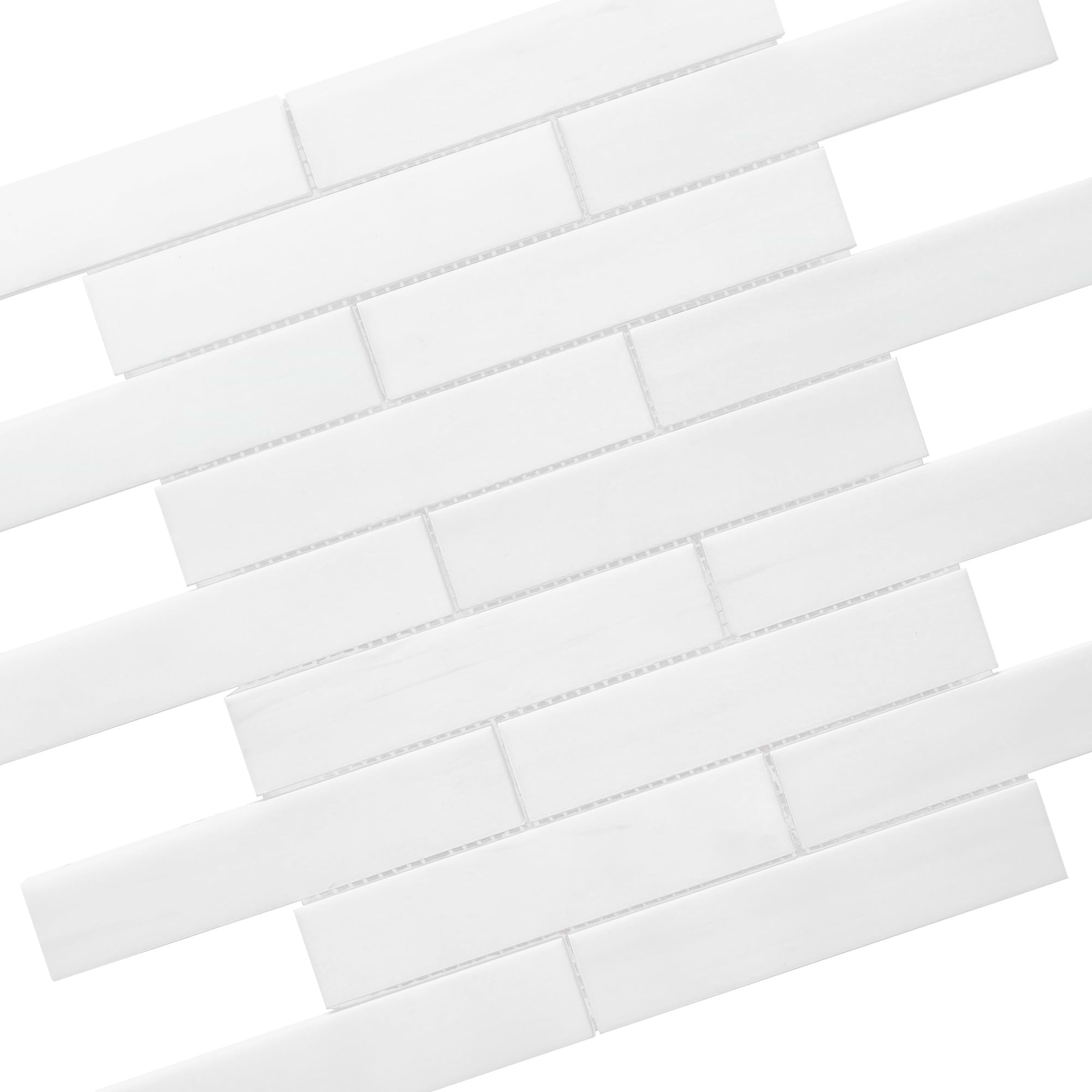 Modern White Subway Marble Backsplash Mosaic Tile BA6306 8