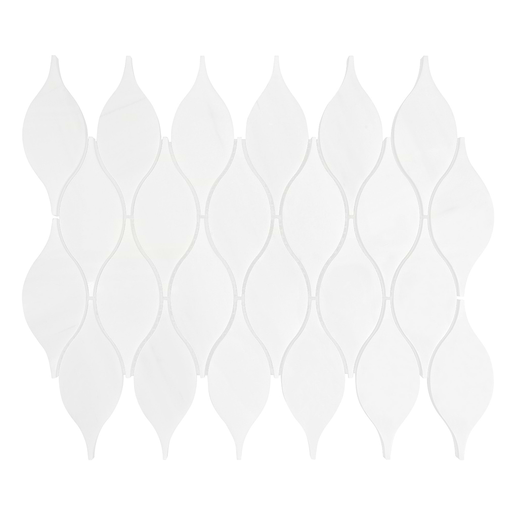 White Marble Oval Backsplash Mosaic Tile BA7003 10