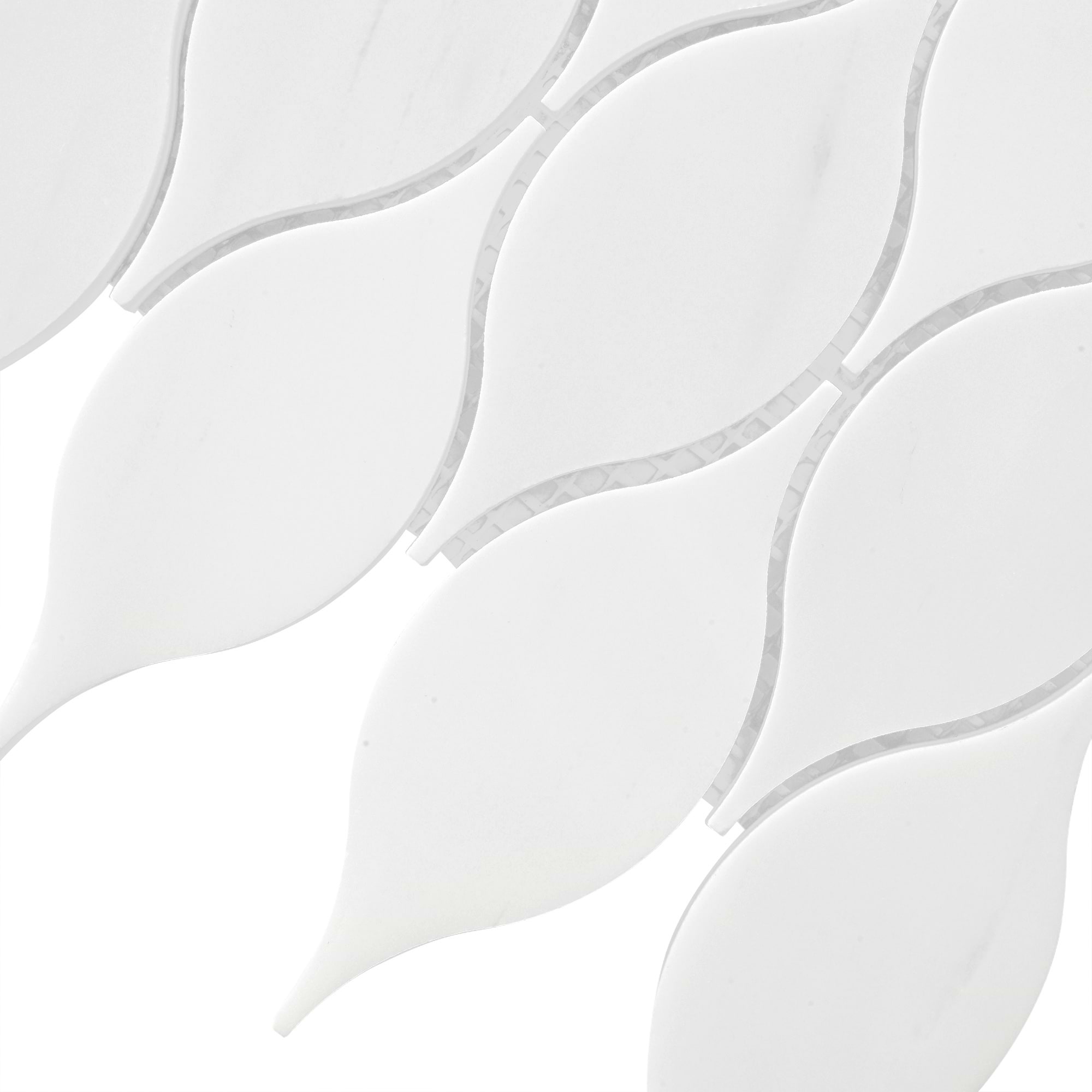White Marble Oval Backsplash Mosaic Tile BA7003 8