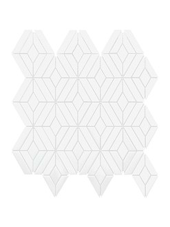 White Modern Marble Backsplash Mosaic Tile BA6307 7