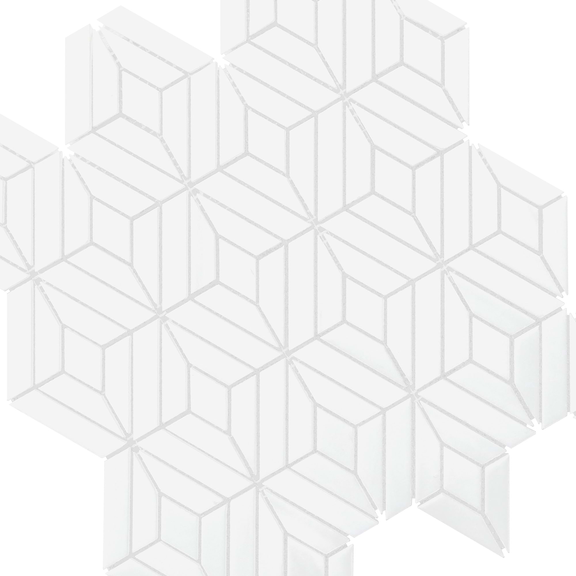 White Modern Marble Backsplash Mosaic Tile BA6307 8