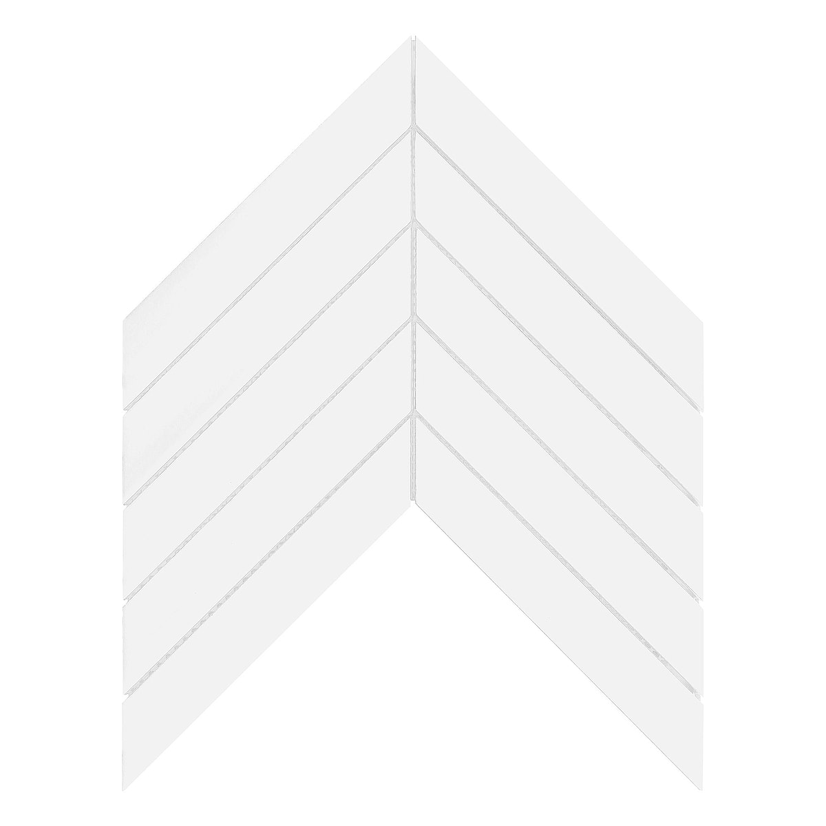 Long White Chevron Mosaic Large Backsplash Tile BA6322 10