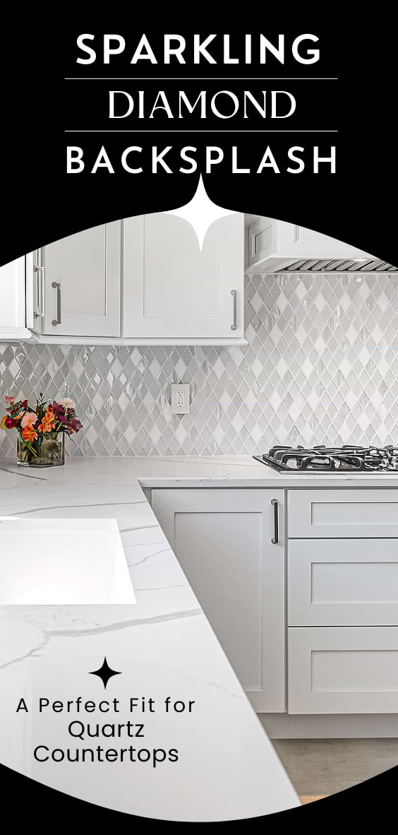 Sparkling diamond backsplash tile BA62046 4