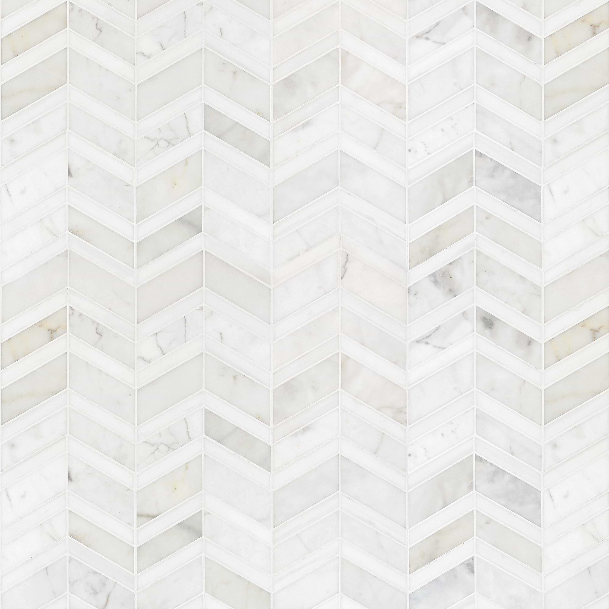 White Gray Gold Chevron Marble Mosaic Backsplash Tile BA6311 7