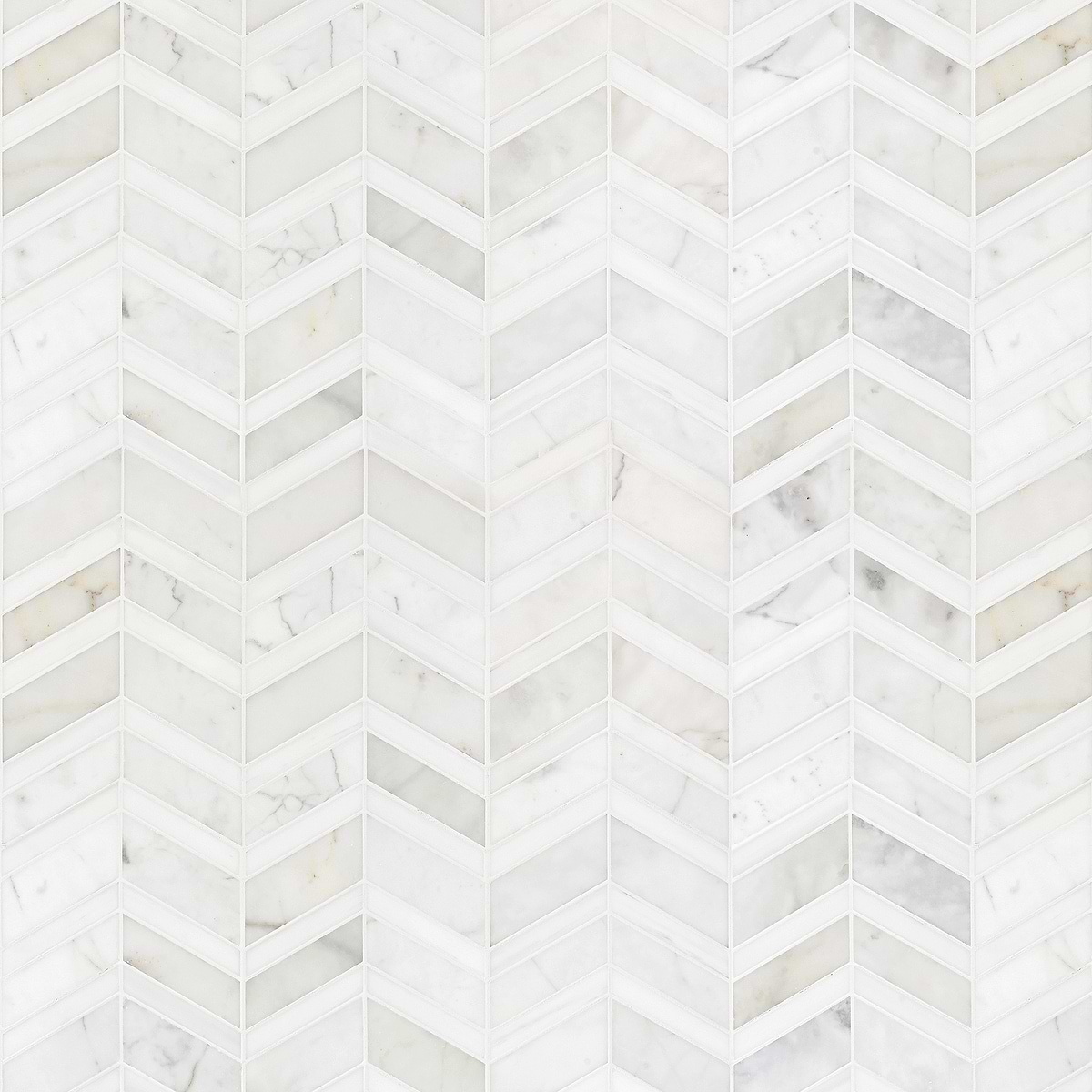 White Gray Gold Chevron Marble Mosaic Backsplash Tile BA6311 7