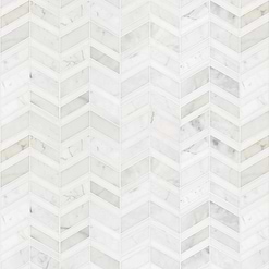 White Gray Gold Chevron Marble Mosaic Backsplash Tile BA6311 7