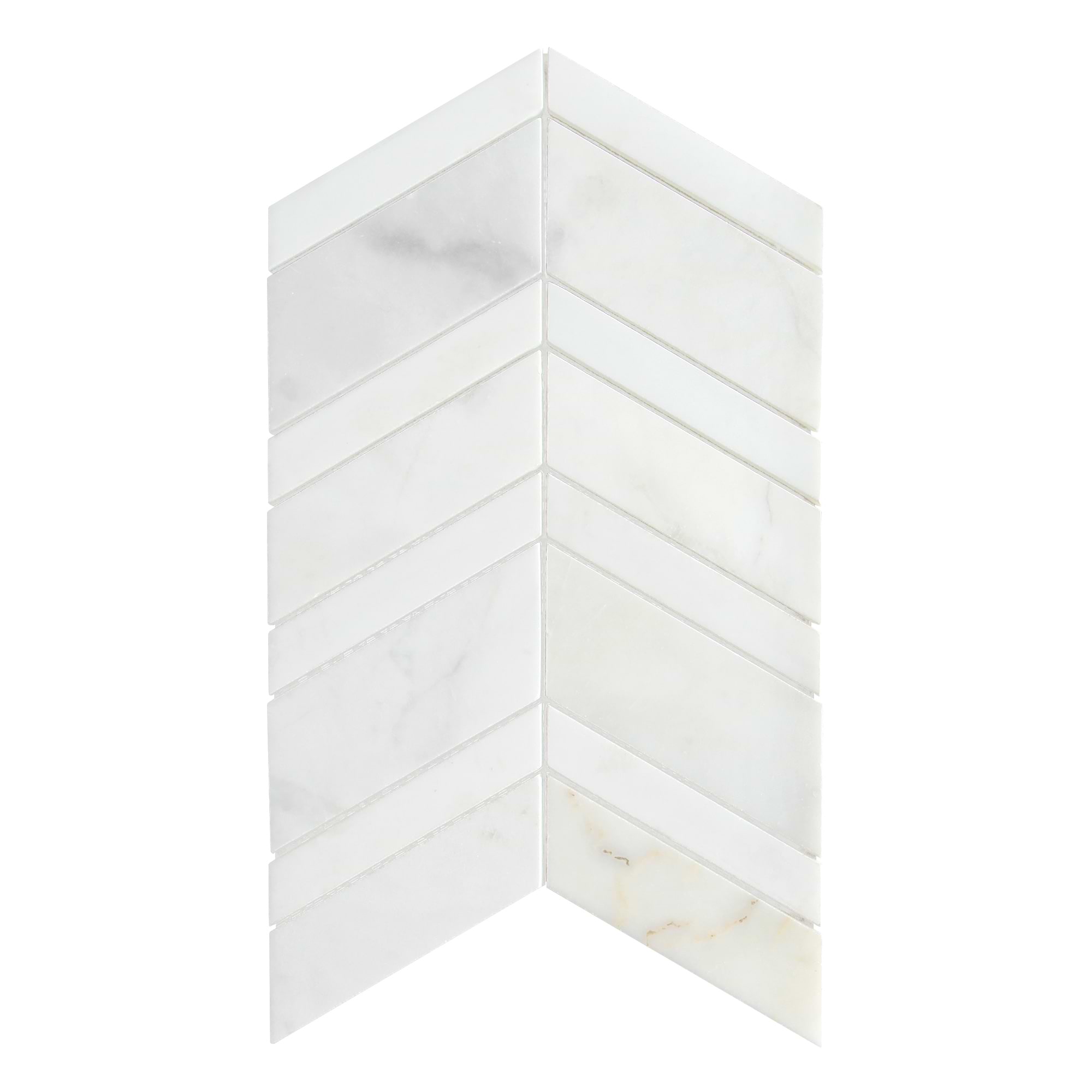 White Gray Gold Chevron Marble Mosaic Backsplash Tile BA6311 9