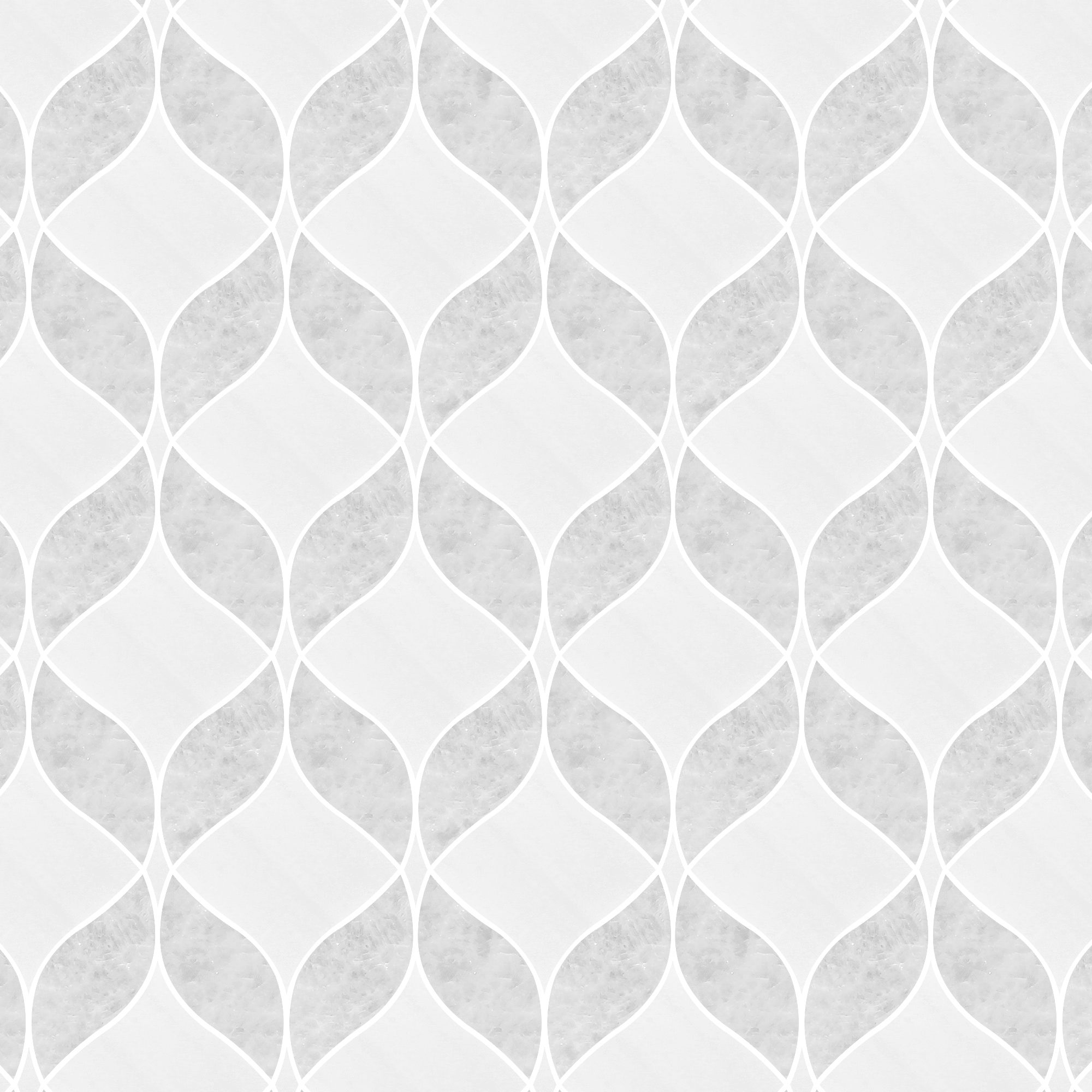 White Gray Waterjet Mosaic Kitchen Backsplash Tile BA6317 9