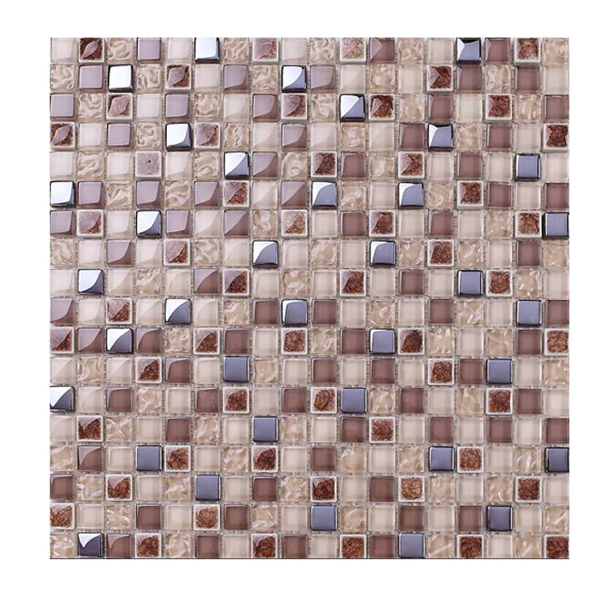 Gorgeous Brown Red Beige Kitchen Backsplash BA1150