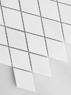 White Diamond Marble Mosaic Backsplash Tile BA6309 1