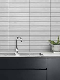 Modern Black Cabinet Long Light Porcelain Mosaic Tile BA4502