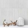 Modern Long Light Gray Porcalein Mosaic Tile BA4502