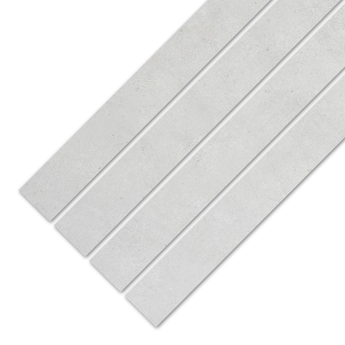 Modern Long Light Gray Porcalein Mosaic Tile Item BA4502