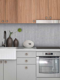 Two Tones Brown Gray Kitchen Modern Long Backsplash Tile BA4503