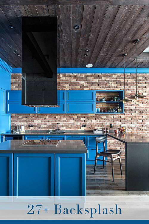 Earthy Kitchen Backsplash