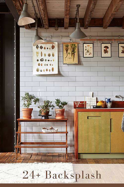 Large Subway Tile Backsplash