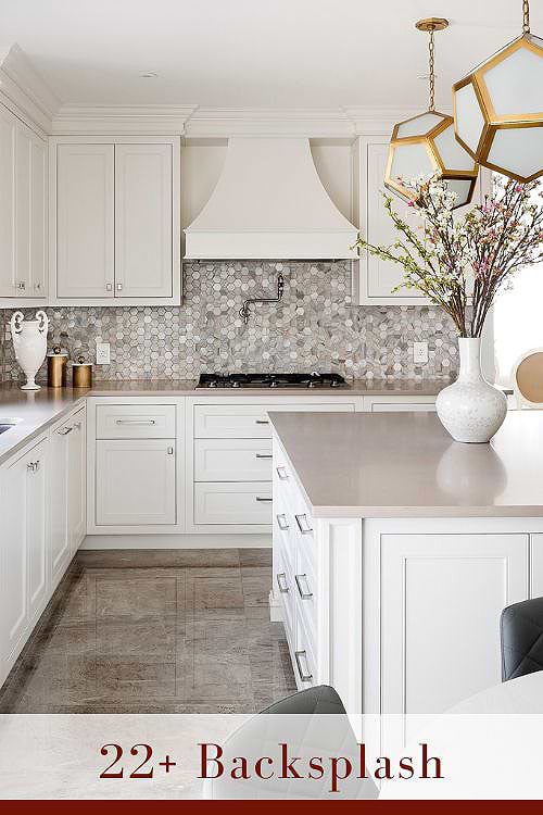 Marble Hexagon Backsplash