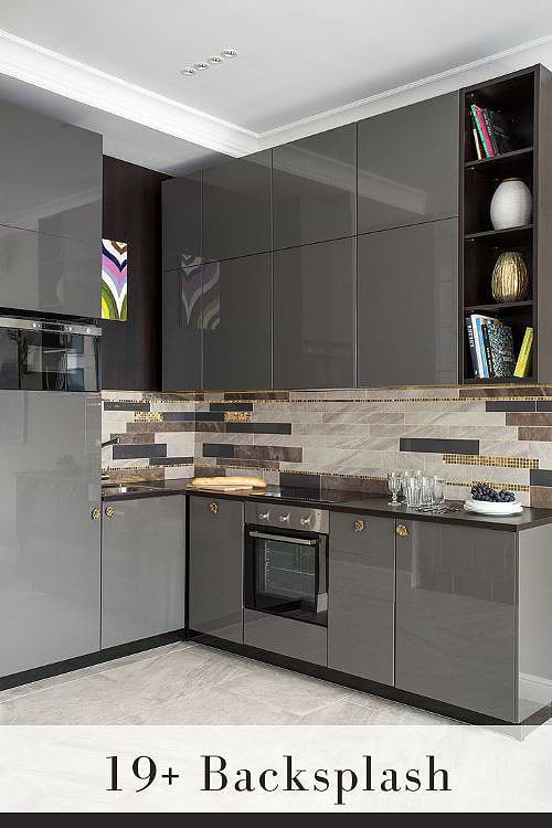 Marble Look Porcelain Tile Backsplash