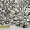 Glass Metal Green Shell Glass Backsplash Tile BA62012