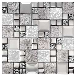 Glass Metal White Shell Glass Backsplash Tile BA62014 1