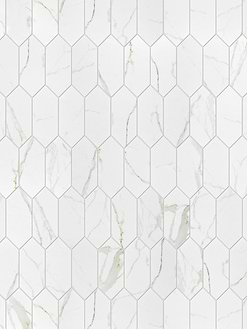 Glass Calacatta Gold Marble Look Mosaic Backsplash Tile BA6702 4