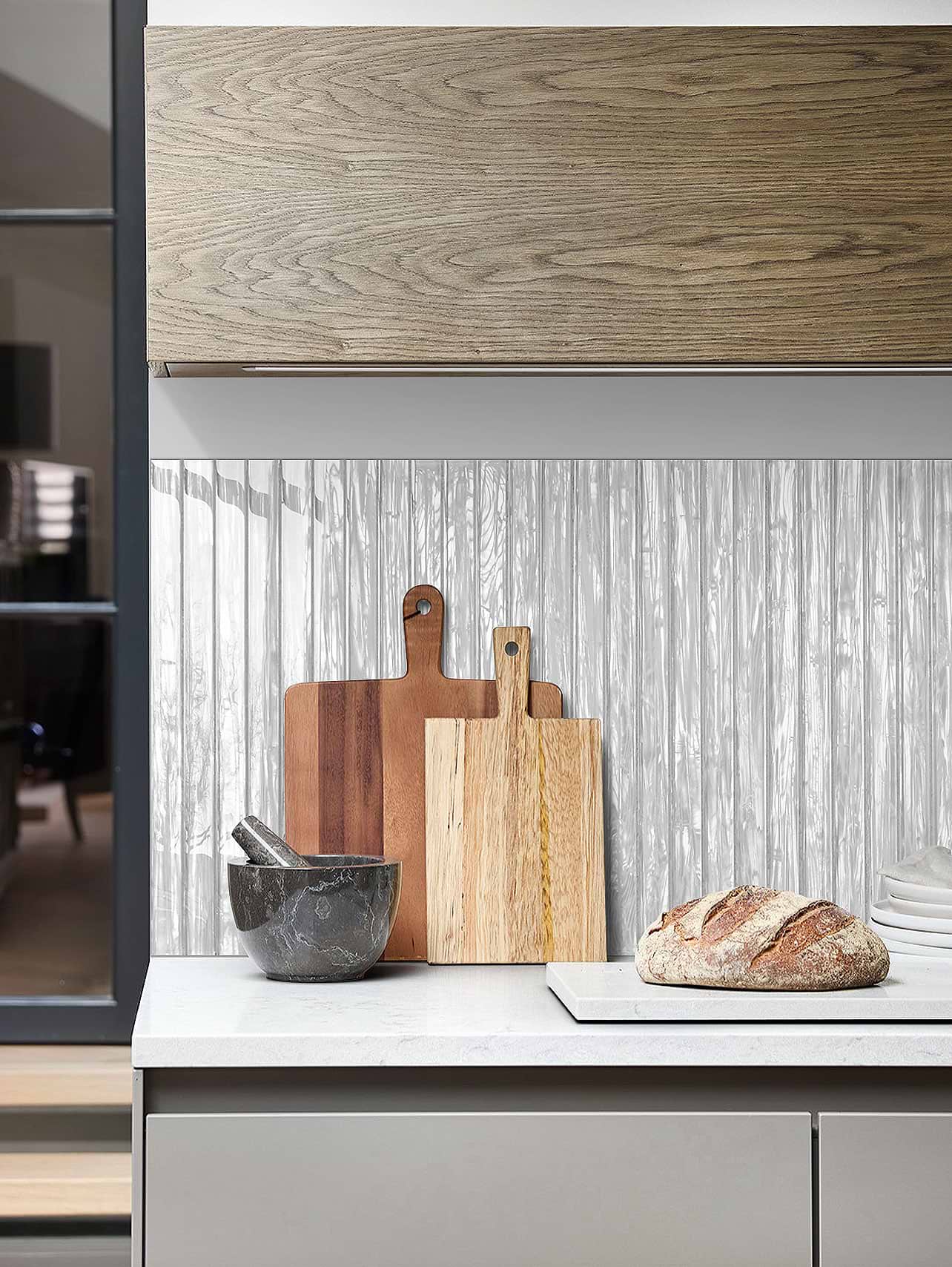 Beige Kitchen Shell Glass Backsplash Tile BA8023