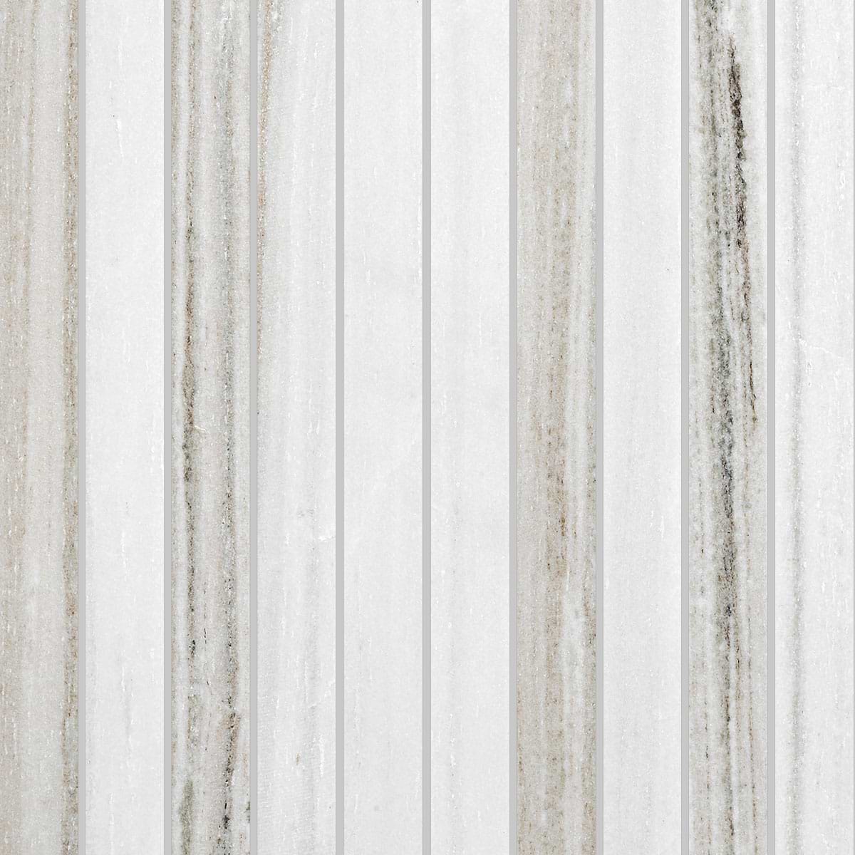 Modern Long Marble Rosewood Gray Backsplash Mosaic Tile BA1080 6