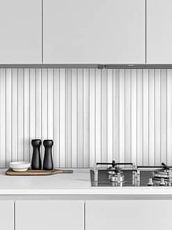 Modern Long Marble White Gray Backsplash Mosaic Tile BA1079