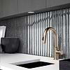 Shimmery Black Glass Modern Backsplash Tile BA8021 2