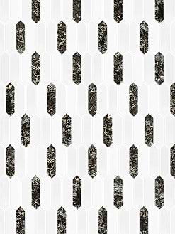 Glass Brown Pearl Picket Backsplash Tile BA6708 4