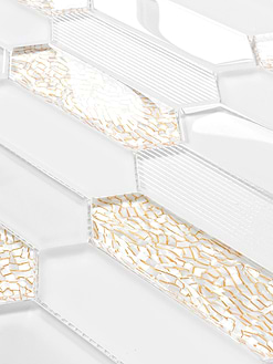 Glass Gold Pearl Picket Backsplash Tile BA6711 1