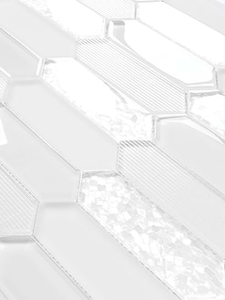 Glass Sparkle Pearl Picket Backsplash Tile BA6709 2