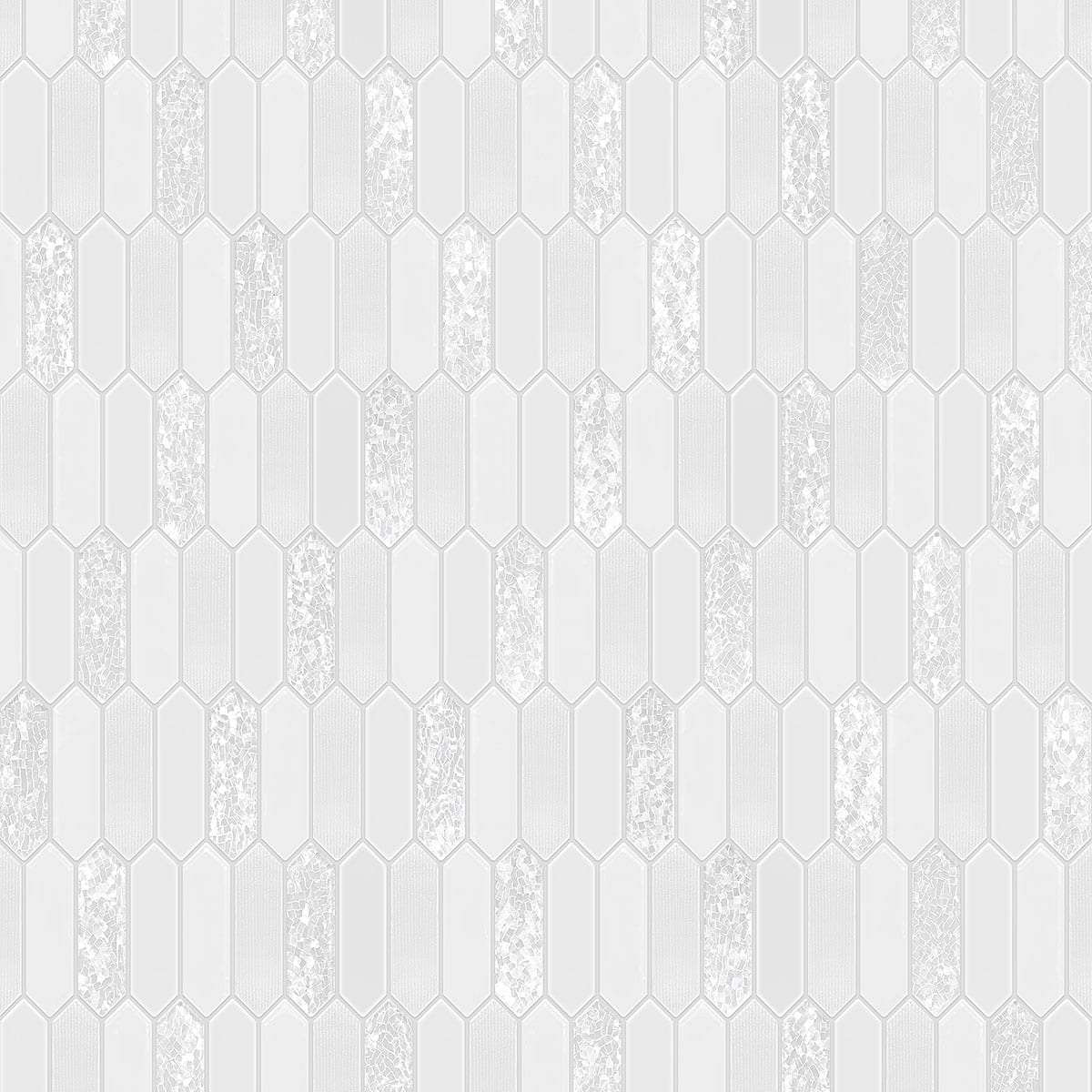 Glass Sparkle Pearl Picket Backsplash Tile BA6709 9