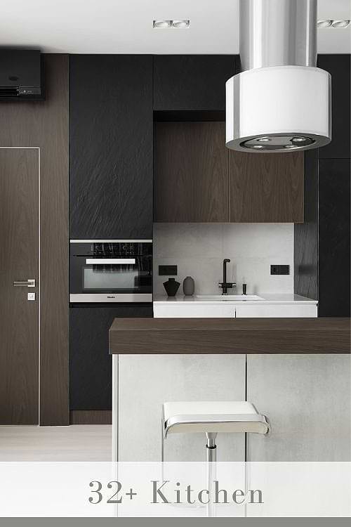Backsplash for Dark Cabinets and White Countertops