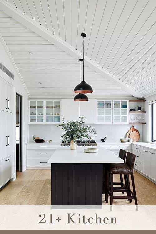 Backsplash for White Farmhouse Kitchen Complete the Pureness of White