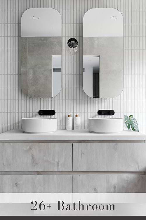 Bathroom Vanity with White Top