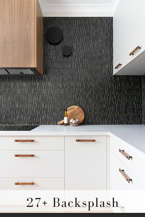 Black Tile Backsplash copy