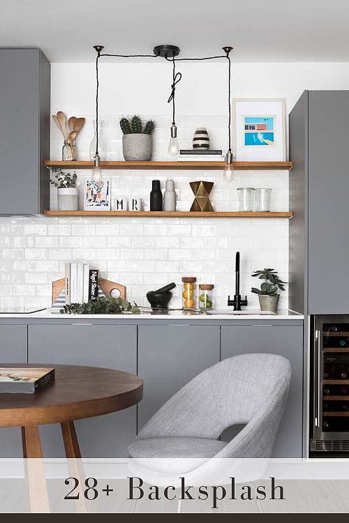 Countertop for White Subway Tile Backsplash